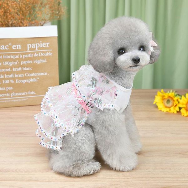 

multi leaf flower skirt dog pet dresses for wedding dress summer clothing small medium supplies cat costumes