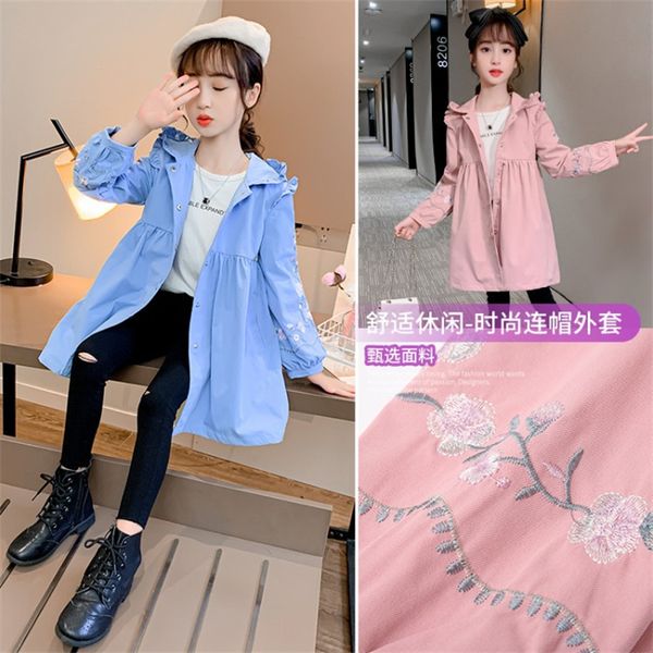 

girls babys windbreaker coat jacket outwear 2021 blue pink spring autumn overcoat school sport cardigan childrens clothing, Camo