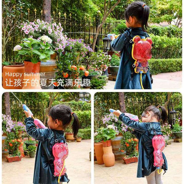 

toy gunchildren's gunnet red backpack large capacity pull type beach playing