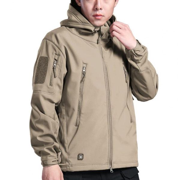 

men's jackets 2021 autumn fashion solid color men jacket thermal breathable western sports nylon coat for outdoor, Black;brown