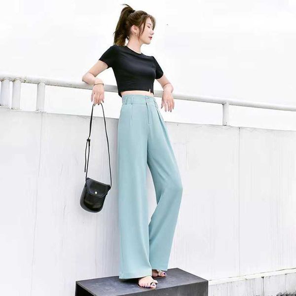 

women's jumpsuits & rompers arrival spring/autumn korean style women loose casual button fly wide leg pants all-matched broadcloth long, Black;white