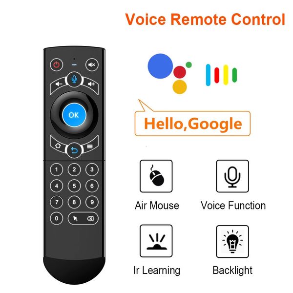 G21 PRO Telecomando vocale Tastiera wireless 2.4G Air Mouse con giroscopi di apprendimento IR per Android TV Box H96 MAX X3 Pro