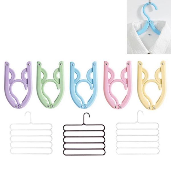 

hangers & racks easy carring travel plastic folding portable coat hanger anti-slip clothing scarf trousers aug 26