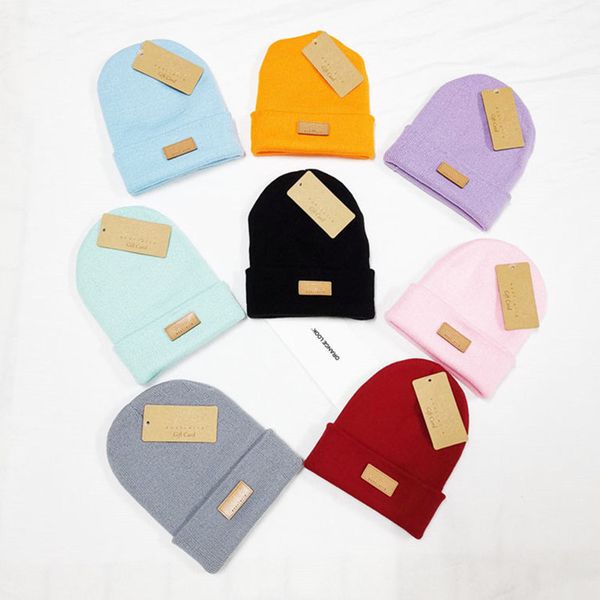 

australia designer knitted hats winter beanies trendy label skull caps women girls crochet hat bonnet warm knit cap outdoor beanie ear muff, Yellow
