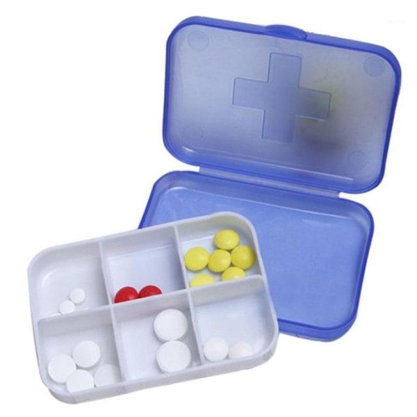 

storage bottles & jars slots container portable cases travel 6 dispen dispenser personal health care tool