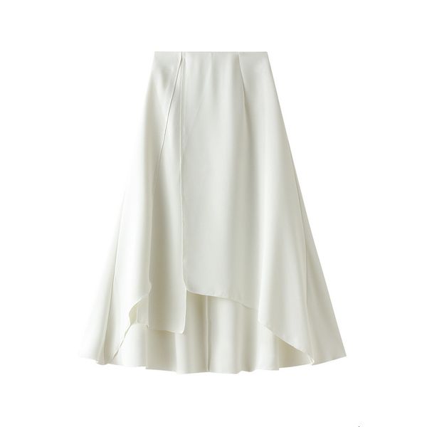 

skirts women summer a-line stretch high waist white femme faldas jupe saia long 72st, Black