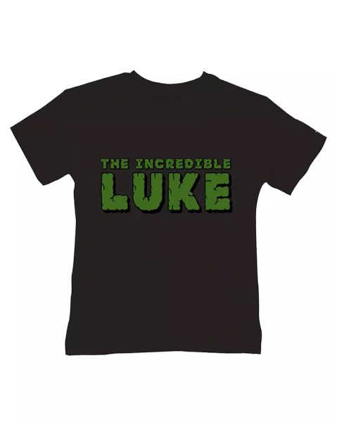 

the incredible kid- personalised superhero comic book toddler t-shirt, White;black
