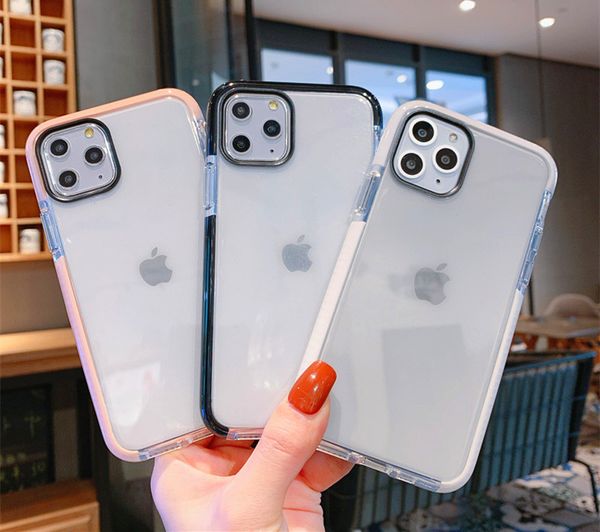 

clear phone case transparent back cover waterproof pattern soft tpu protector for iphone 12 pro max 11 11pro x xr xs 7 7p 8 8plus