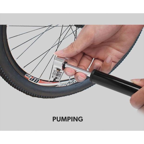 

bike pumps portable mini bicycle cycling air pump outdoor tire inflator manual