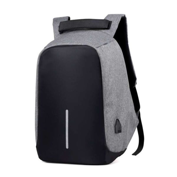 Anti-Diebstahl-Tasche Männer Laptop Rucksack Reiserucksack Frauen Große Kapazität Business USB Charge College Student Schule Umhängetaschen 210929