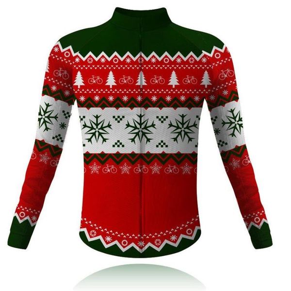 

racing jackets lange mouwen jerseys kerst thema winter fleece man warm cycling clothes full zipper fits true to size, take your normal size, Black;red