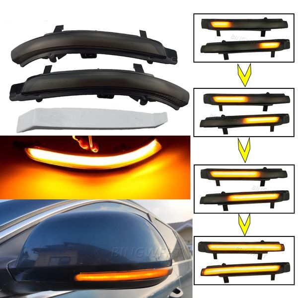 2 pezzi Per Skoda Octavia 2009-2013 SUPERB 2008-2014 Dinamica LED Indicatori di direzione Lampeggiante Indicatore Sequenziale Specchio Lampeggiatore di Luce