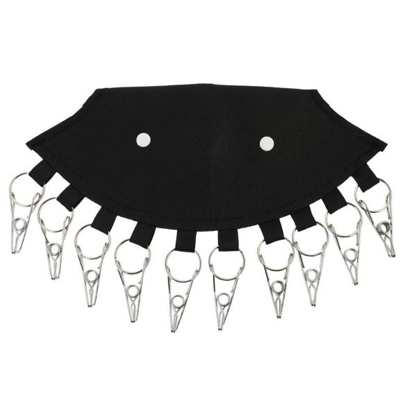 

hangers & racks 1 pc household drying hanger hat organizer 10-position (black)