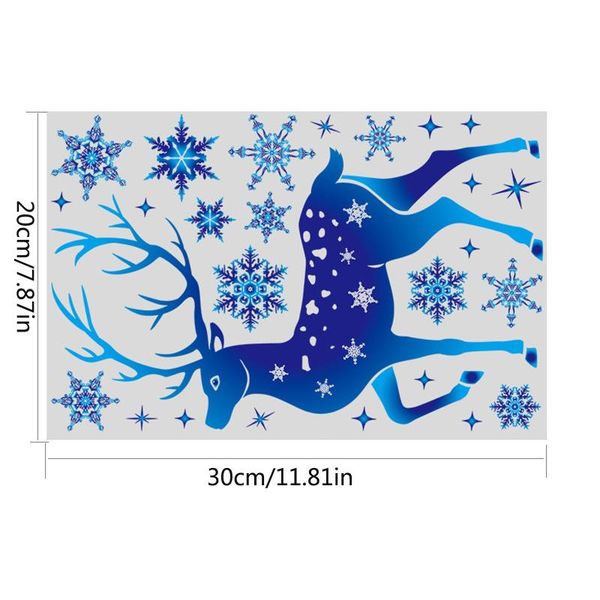 

wall stickers christmas decorations for home window clings snowflake cling ornaments navidad 2021