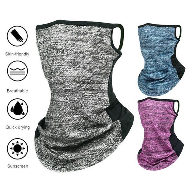 

motorcycle cycling balaclava bandana halter ear neck gaiter tube face scarf outdoor hiking running sports headwear caps & masks, Black