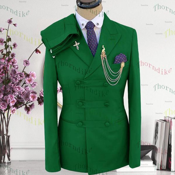 

men's suits & blazers thorndike wedding formal young men peaked lapel groom trajes de hombre 2 pieces party tuxedo clothing with pants, White;black