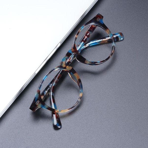 

vintage eyeglasses women transparent frame men round glasses gregory peck optical prescription eye fashion sunglasses frames, Black