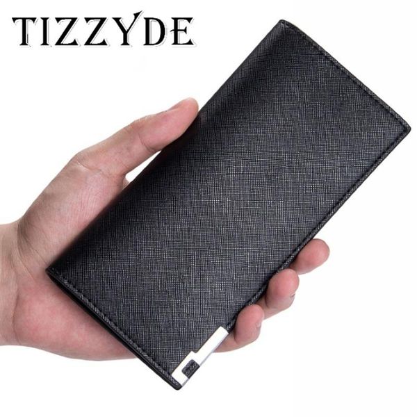 

men's pu leather wallet ultra-thin fashion long section bag classic casual men small xzj326 wallets, Red;black