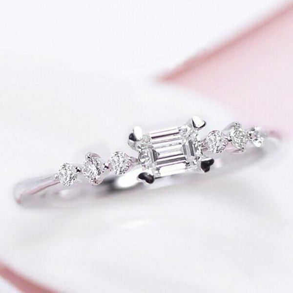 

wedding rings selling zircon for women exquisite and simple style female ring jewelry whole sale, Slivery;golden