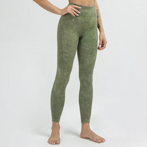 

yoga outfit plus size women acid wash seamless sports gym leggings tights push up high waisted fitness pants sweatpants sportswear xl