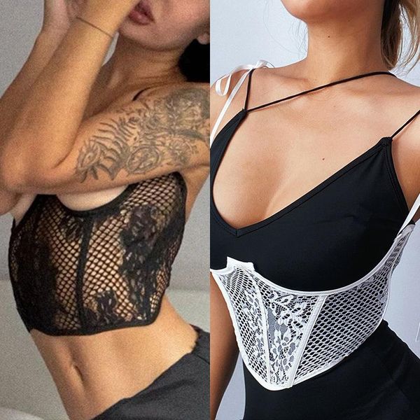 

belts women retro fish boned corset wrap girdle ladies casual basic hollow out off shoulder slim all-match bone, Black;brown