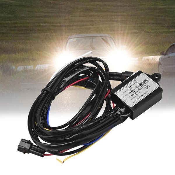

other lighting system multi-function daytime running led light relay harness control drl on off dimmer car auto universal controller