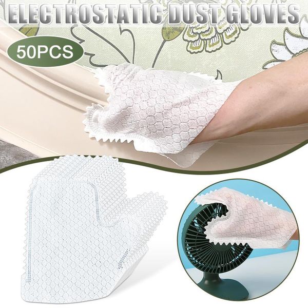 

10-50pcs kitchen disposable cleaning gloves non-woven fabric dish washing household