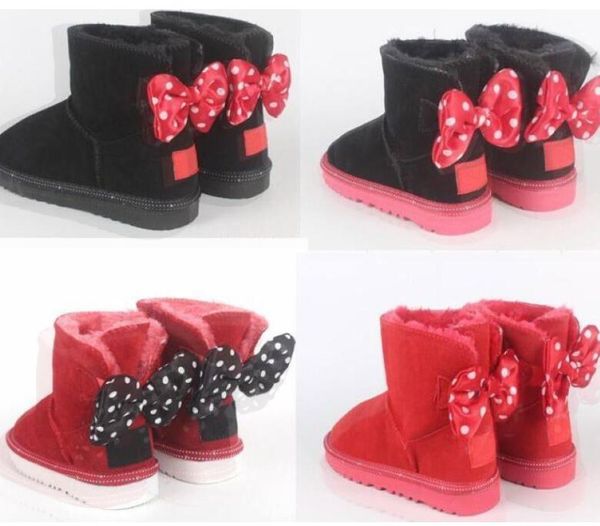 

cartoon baby snow boots mice character snow boots for toddlers booties for kids babygenuine leather boots for children's winter shoes 2, Black
