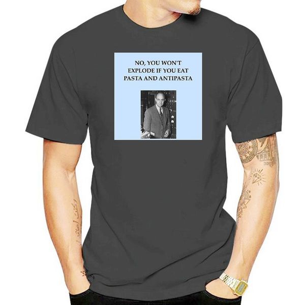 

men's t-shirts fermi physics joke graphic t-shirt, White;black