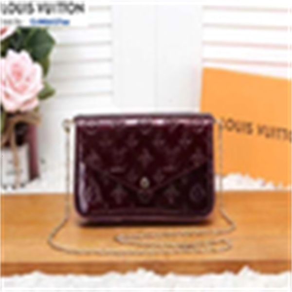

bag brand designer luxury m61293 lacquer chain bag burgundy women handbags iconic bags handles shoulder bags totes cross body clutches e