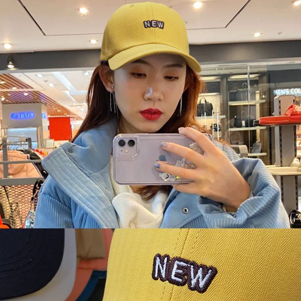 

new spring embroidered letter cap female korean leisure student hip hop couple personality baseball, Blue;gray