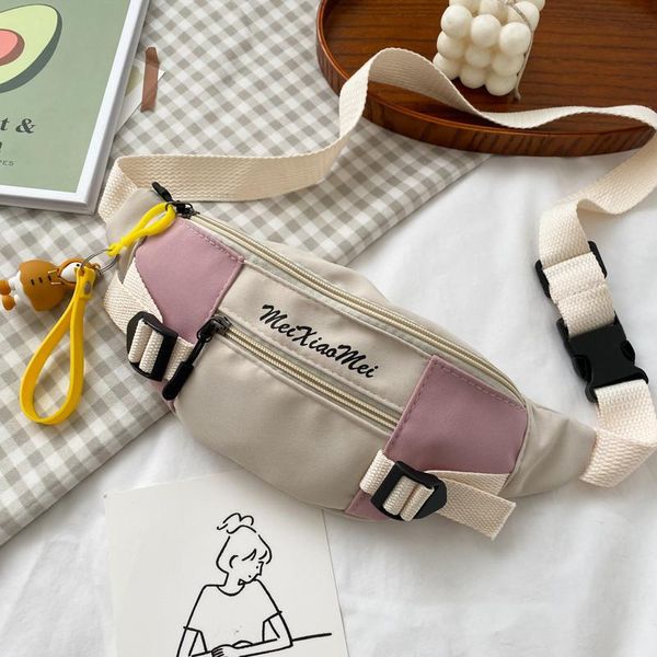 

waist bags fashion women bag korean cute canvas female shoulder chest harajuku sports girl small cell phone crossbody