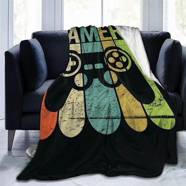 

blankets gamer game controller cubre camara green throw blanket 3d print on demand sherpa super comfortable for sofa thin quilt