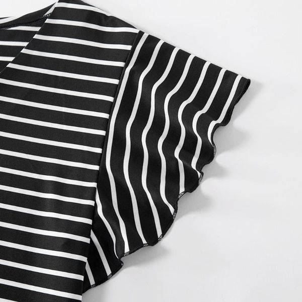 

patpat 2021 arrivalcasual striped short-sleeve maternity dress dresses, White