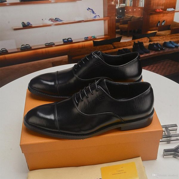 

luxury oxford shoes for men's coiffeur brown dress big size 45 brand men designer italian shoe genuine leather elegant mean shoess offi, Black