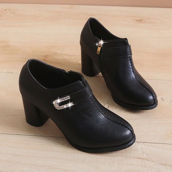 

dress shoes black women pumps high heels shallow hollow single female night club mesh concise wedding party office y22-12