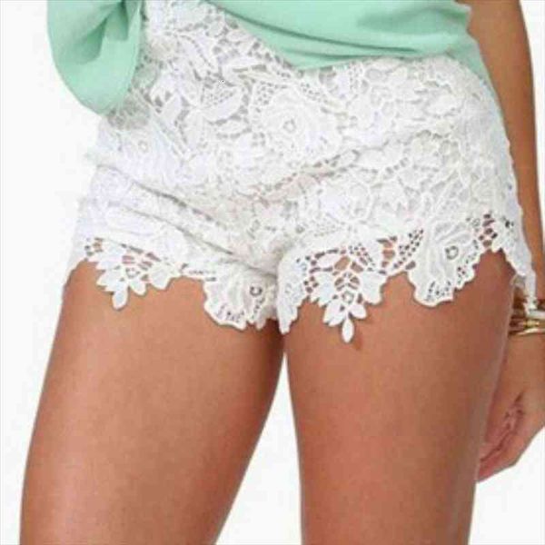 

women girl korean sweet cute crochet tiered lace shorts ladies short pants, White;black
