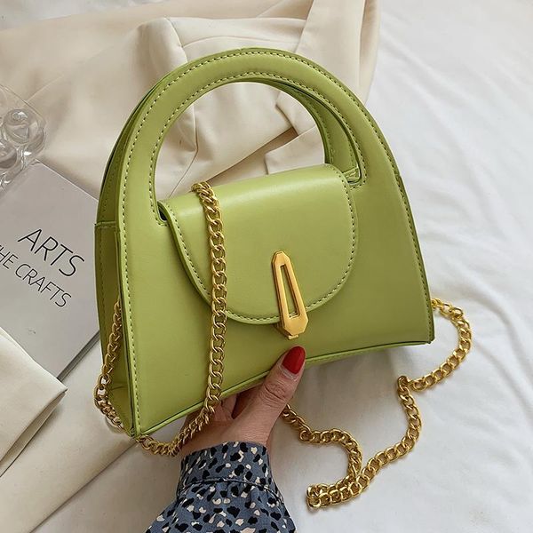 

evening bags small pu leather crossbody bag with short handle for women 2021 trends shopper chain shoulder purses and handbags