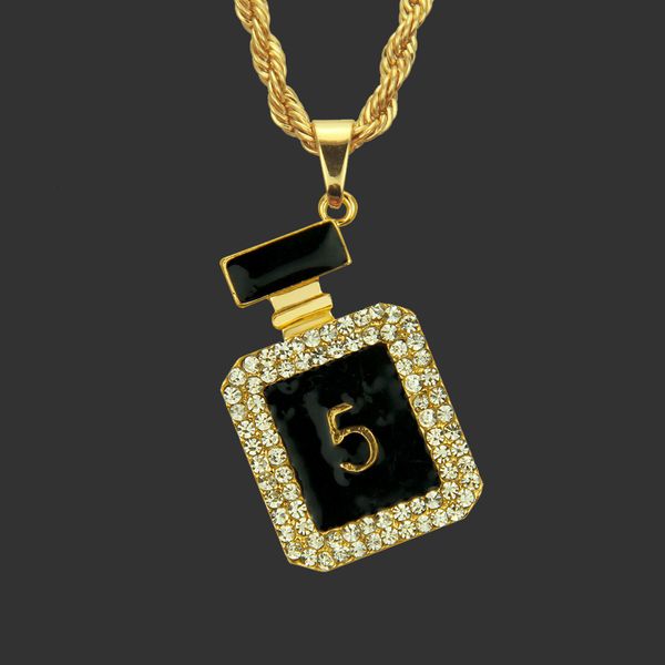 

amulet neck pendants 2018 product simplified korean version of fashion digital perfume bottle pendant oil painting male lady necklace, Silver