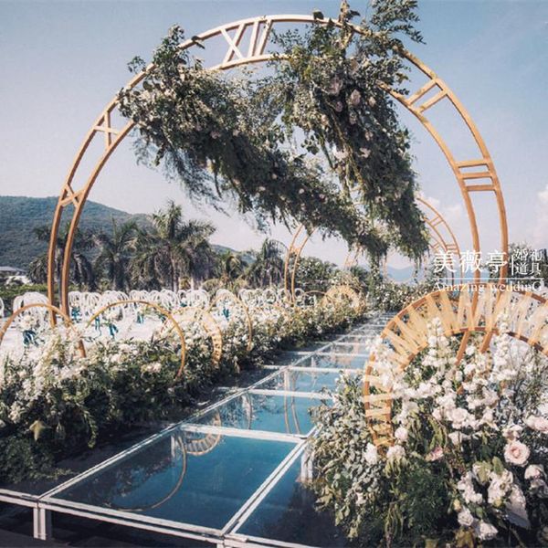 

party decoration 2*2.4m wide wedding arch arc wreath frame background