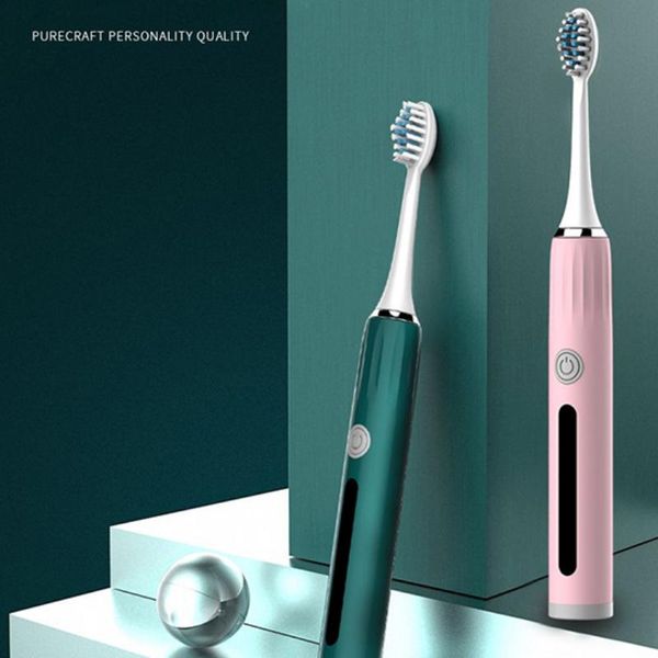 

electric toothbrush rechargeable sonic vibration automatic soft hair waterproof usb charging children tooth brushes smart