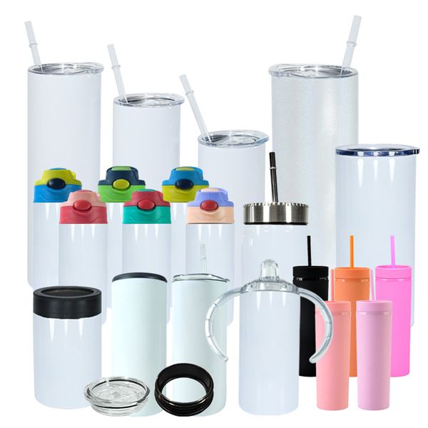 

local warehouse 20oz sublimation tumbler water bottle camp mug mason jar glow in dark sippy cups double wall vacuum insulated us stock