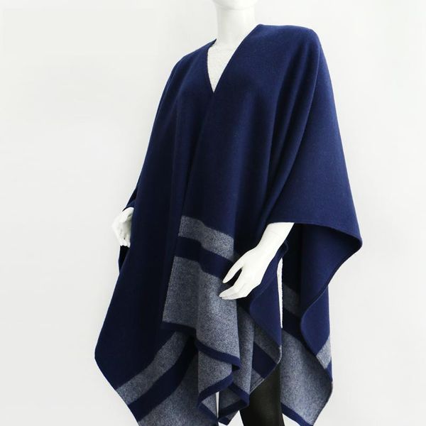 

scarves op plaid wool cloak shawl british classic cashmere vest, Blue;gray