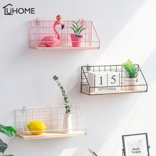 

hooks & rails bathroom kicthen wall decoration iron frame hanging rack display storage box diy decorative metal shelf holder