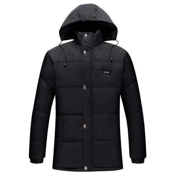 

men's jackets parka men coats 2021 winter jacket thicken hooded waterproof outwear warm coat fathers' clothing casual overcoat4707, Black;brown