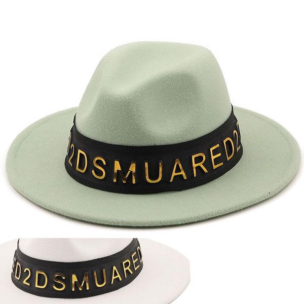 

wide brim hats jazz cap fedoras hat for women man belt panama fedora fashion luxury autumn winter, Blue;gray