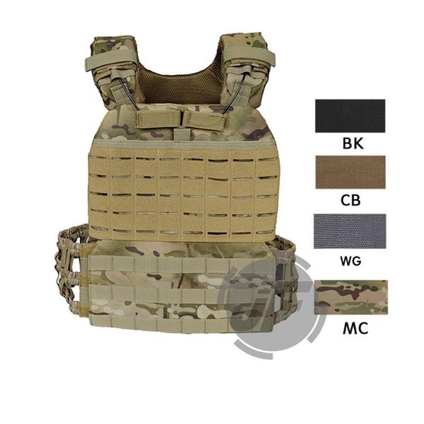 

tactical cross fit plate carrier weighted vestÂ adjustable molle modular quick release for training fitness running sports hunting jackets, Camo;black