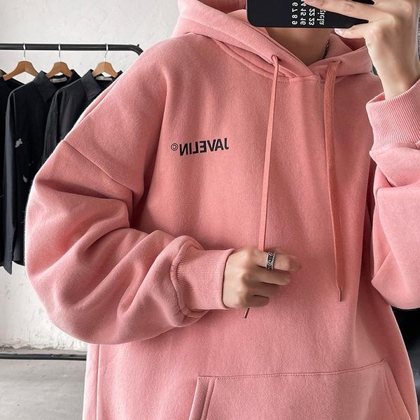 

men's hoodies & sweatshirts 12 colors oversized fashion mens casual hooded sportswear street men wear autumn comfortable hoodie, Black