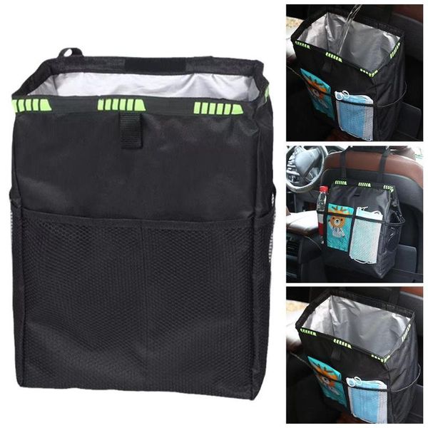 

car organizer seat back multi-pocket waterproof ice pack bag hanging collector storage box interior accessories