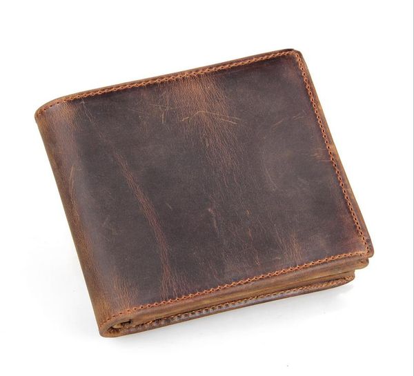 

wallets shielding men's leather wallet double-fold slim multi-card card package id bag, Red;black